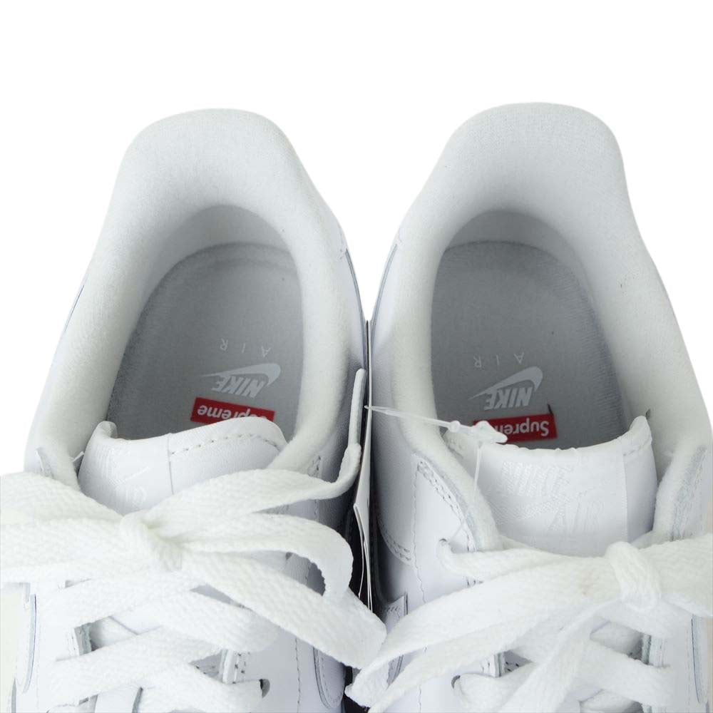 Supreme シュプリーム CU9225-100 × NIKE AIR FORCE 1 Low SP ナイキエアフォース ワン ロー ホワイト系 28cm【新古品】【未使用】【中古】