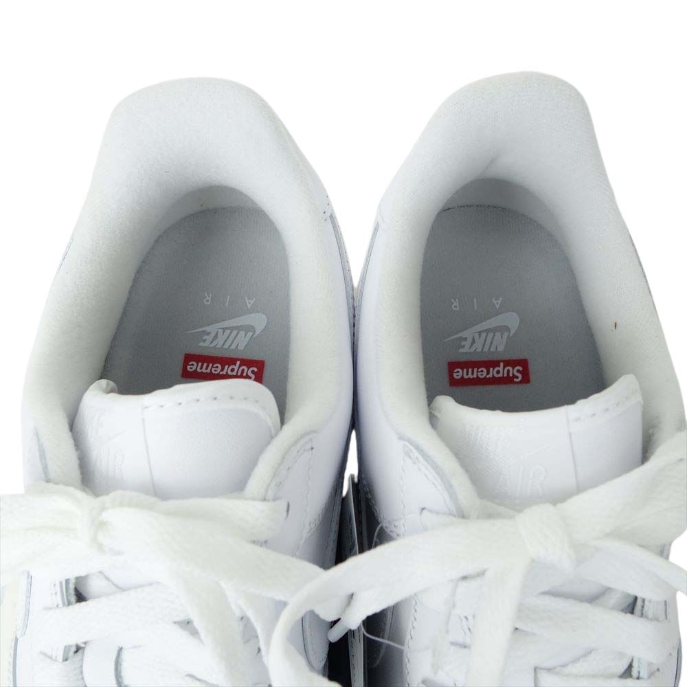Supreme シュプリーム CU9225-100 × NIKE AIR FORCE 1 Low SP ナイキエアフォース ワン ロー ホワイト系【新古品】【未使用】【中古】
