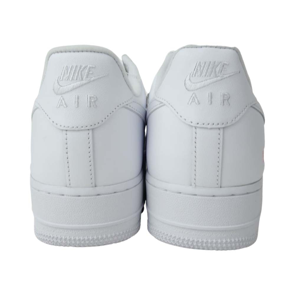 Supreme シュプリーム CU9225-100 × NIKE AIR FORCE 1 Low SP ナイキエアフォース ワン ロー ホワイト系 27.5cm【新古品】【未使用】【中古】