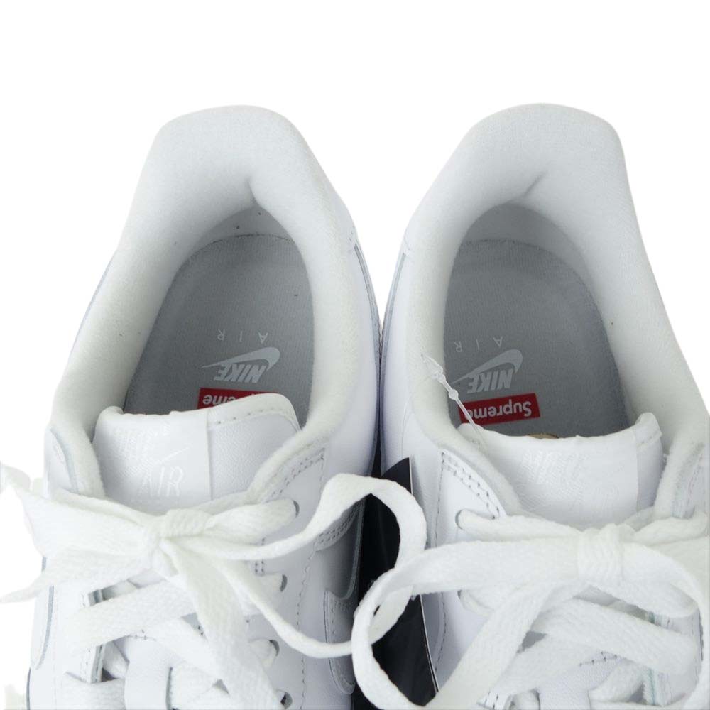 Supreme シュプリーム CU9225-100 × NIKE AIR FORCE 1 Low SP ナイキエアフォース ワン ロー ホワイト系 28cm【新古品】【未使用】【中古】
