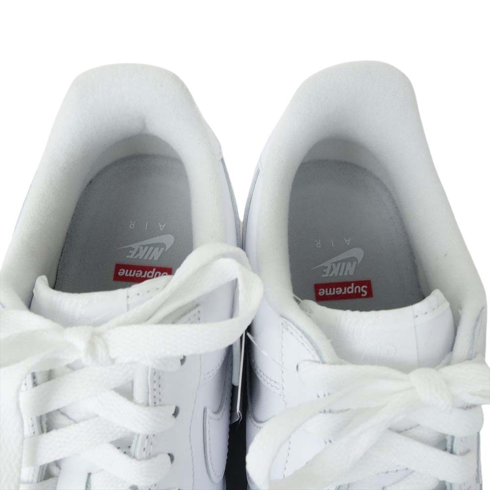 Supreme シュプリーム CU9225-100 × NIKE AIR FORCE 1 Low SP ナイキエアフォース ワン ロー ホワイト系 28cm【新古品】【未使用】【中古】