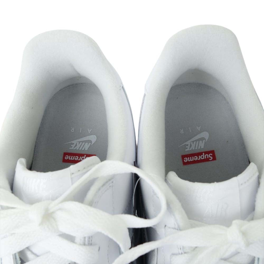 Supreme シュプリーム CU9225-100 × NIKE AIR FORCE 1 Low SP ナイキエアフォース ワン ロー ホワイト系 28cm【新古品】【未使用】【中古】