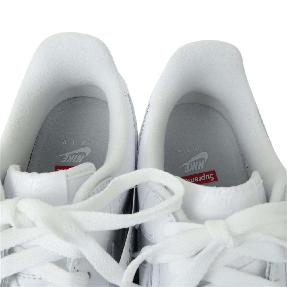Supreme シュプリーム CU9225-100 × NIKE AIR FORCE 1 Low SP ナイキエアフォース ワン ロー ホワイト系 27.5cm【新古品】【未使用】【中古】
