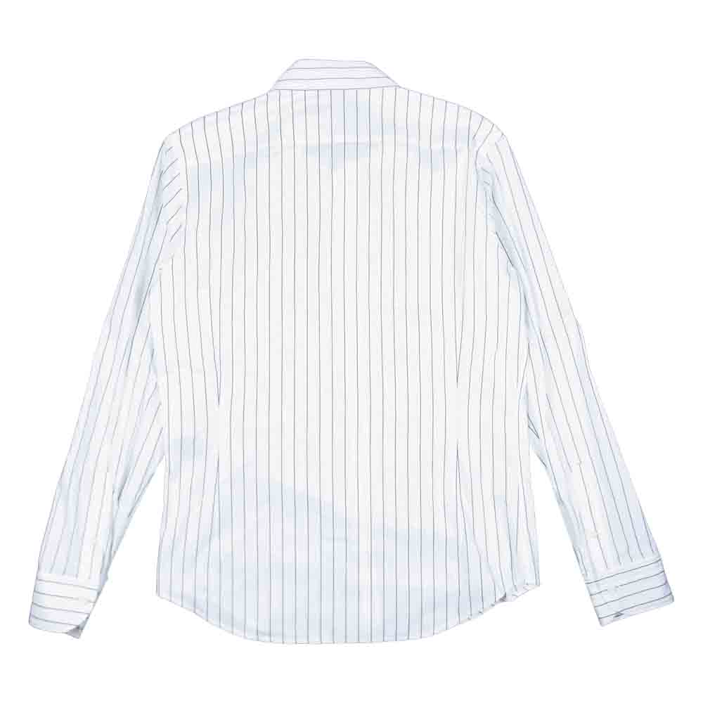 1piu1uguale3 ウノピュウノウグァーレトレ MRS126 HORIZONTAL SHIRT ホリゾンタル シャツ ストライプ ホワイト系 VI【美品】【中古】