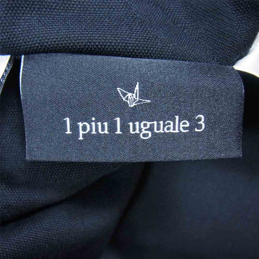 1piu1uguale3 ウノピュウノウグァーレトレ ルシアンペラフィネ LUCIEN PELLAT FINET MONOGRAM B.D SHIRTS ボタンダウン スカル 刺繍 長袖 シャツ ブラック系 M【美品】【中古】