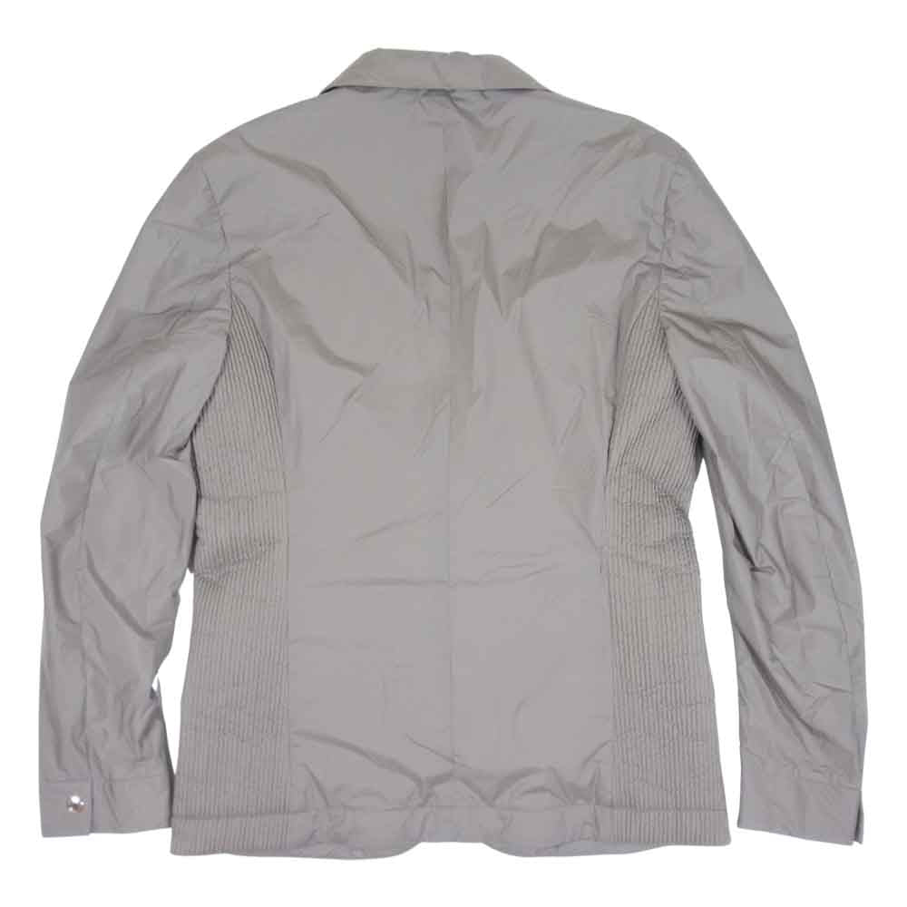 1piu1uguale3 ウノピュウノウグァーレトレ MRB444 RIB 2B JACKET エアロモノストレッチ ナイロン ジャケット グレージュ系 V【美品】【中古】