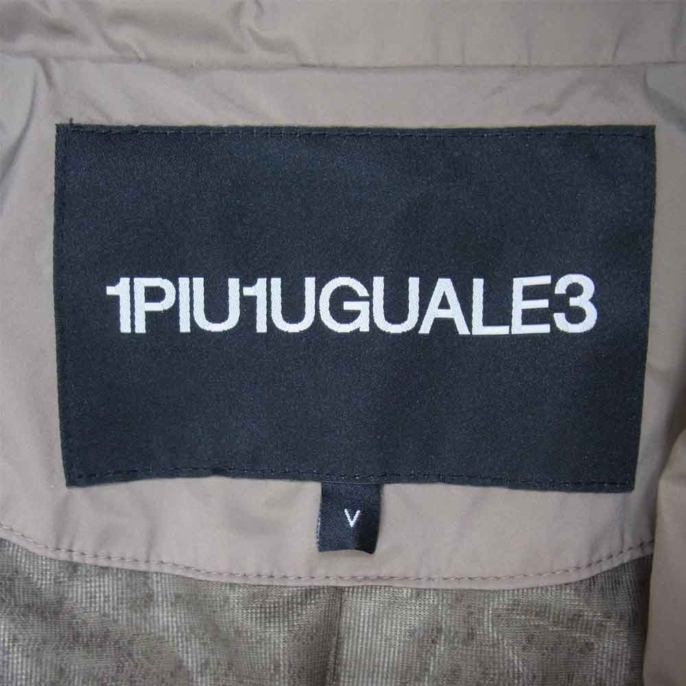 1piu1uguale3 ウノピュウノウグァーレトレ MRB444 RIB 2B JACKET エアロモノストレッチ ナイロン ジャケット グレージュ系 V【美品】【中古】