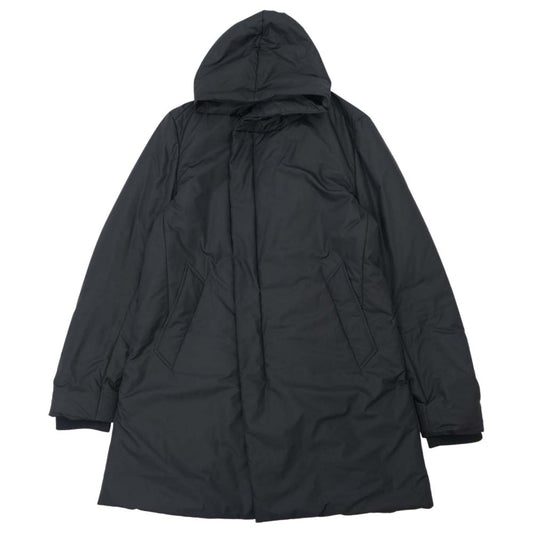 1piu1uguale3 ウノピュウノウグァーレトレ MRC105 NEXT WRAP HOODED BLACK THERMOLITE 中綿 ラップ コート ブラック系 VI【美品】【中古】