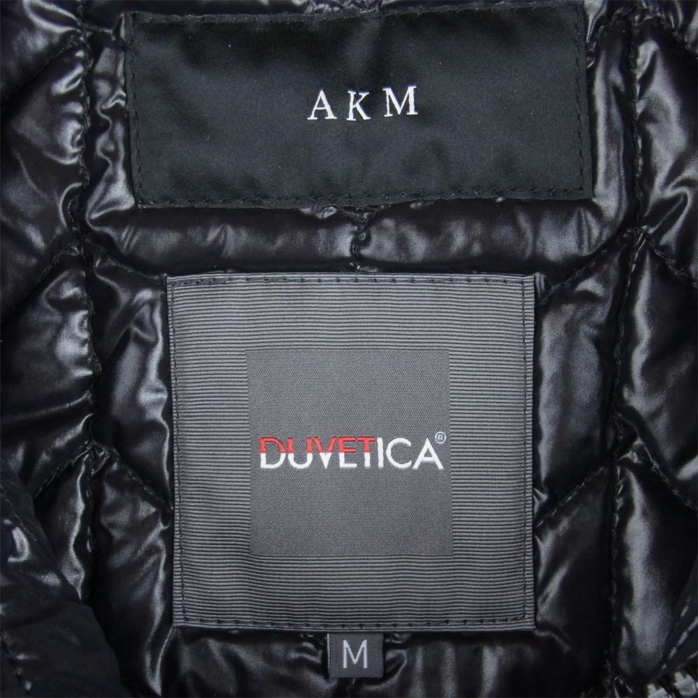 AKM エイケイエム DUVETICA デュベティカ ACARNANADUE パイピング M-65 ウール ダウン ジャケット ブラック系 M【新古品】【未使用】【中古】