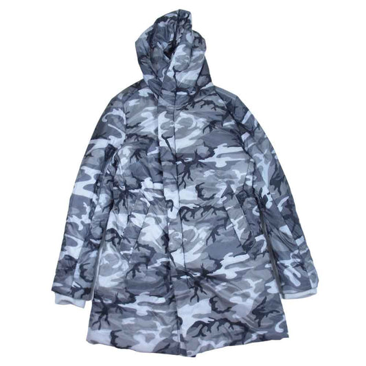 1piu1uguale3 ウノピュウノウグァーレトレ MRC105 NEXT WRAP HOODED WHITE CAMO THERMOLITE 中綿 ラップ コート グレー系 V【美品】【中古】