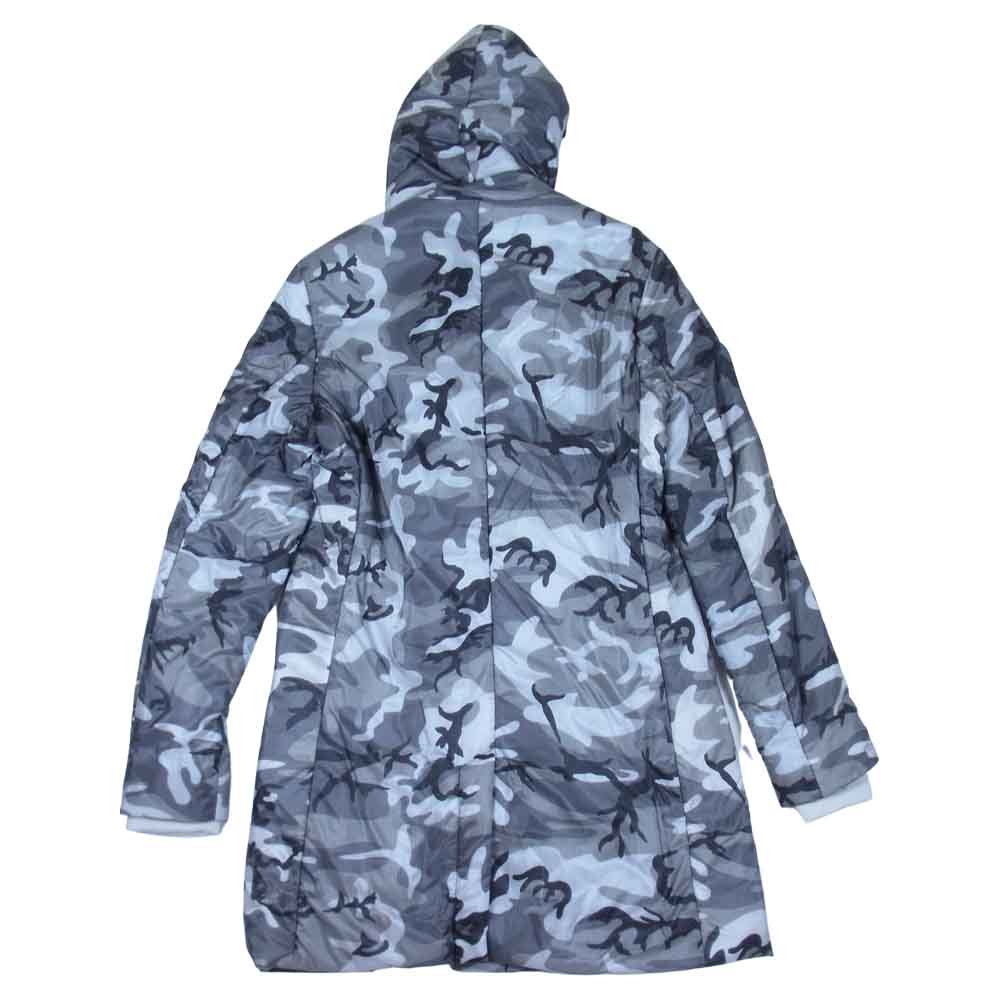 1piu1uguale3 ウノピュウノウグァーレトレ MRC105 NEXT WRAP HOODED WHITE CAMO THERMOLITE 中綿 ラップ コート グレー系 V【美品】【中古】