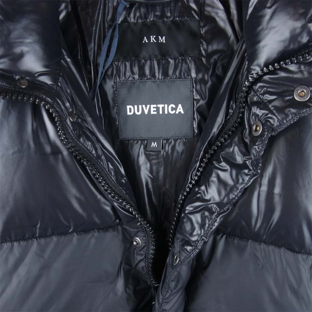 AKM エイケイエム 1904658 DUVETICA デュベティカ AIN 切替 ナイロン ダウン ジャケット ブラック系 M【新古品】【未使用】【中古】