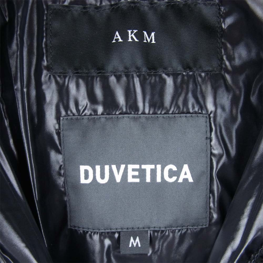 AKM エイケイエム 1904658 DUVETICA デュベティカ AIN 切替 ナイロン ダウン ジャケット ブラック系 M【新古品】【未使用】【中古】