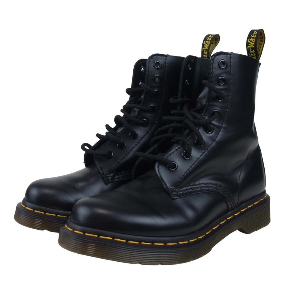 Dr.Martens ドクターマーチン PASCAL パスカル 8ホール レースアップ ブーツ ブラック系 UK4【中古】