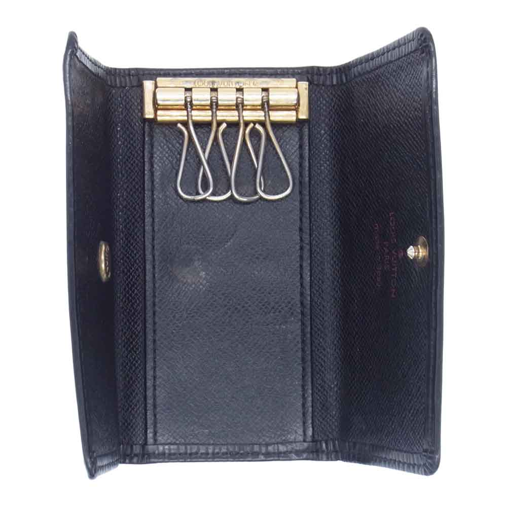 LOUIS VUITTON ルイ・ヴィトン M63822 エピ ミュルティクレ４ 4連 キーケース ブラック系【中古】