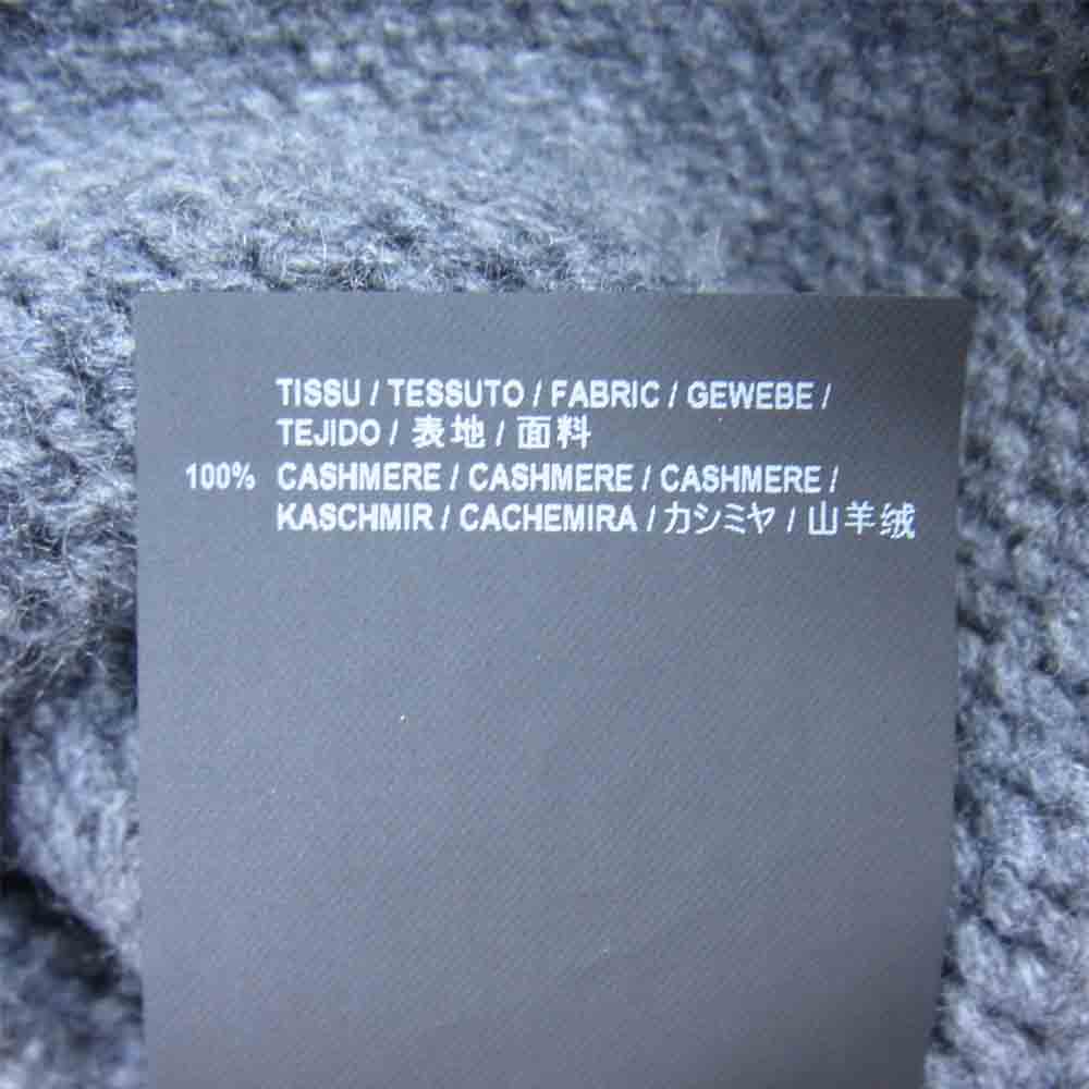SAINT LAURENT サンローラン PARIS 453747 Y1SA1 カシミヤ100％ クルーネック セーター チャコール系 M【美品】【中古】