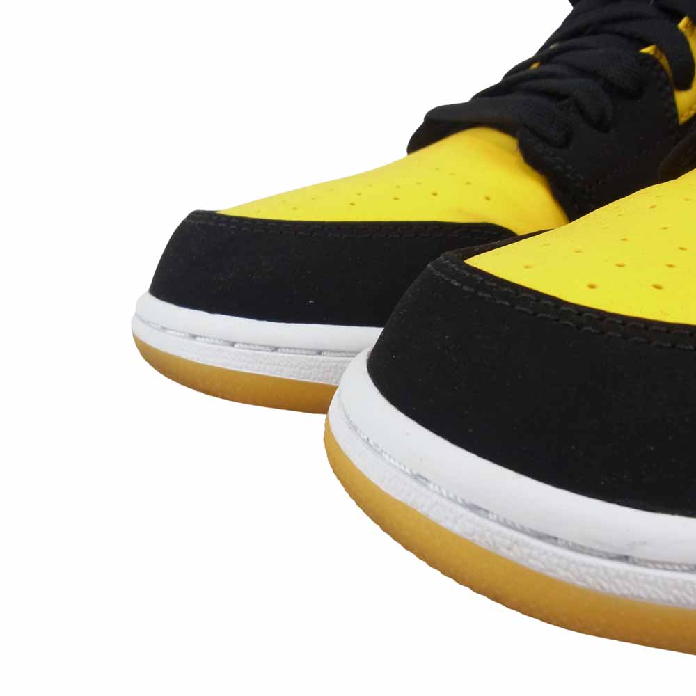 NIKE ナイキ 554724-035  AIR JORDAN 1 RETRO MID エア ジョーダン 1 レトロ ミッド ブラック系 イエロー系 27.5㎝【美品】【中古】