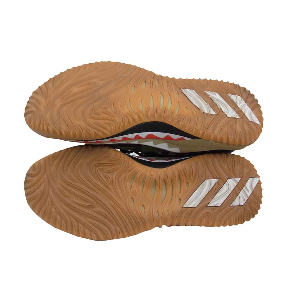 A BATHING APE アベイシングエイプ AP9974 adidas アディダス DAME4 BAPE CAMO PACK ダム ダミアン リラード ベイプカモパック マルチカラー系 27㎝【美品】【中古】