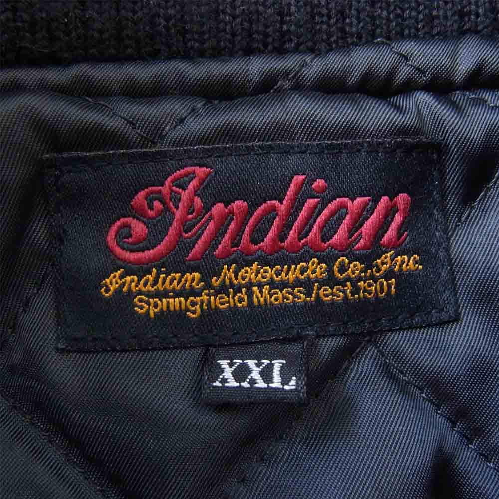 INDIAN インディアン × BETTY ベティ スタジアム ジャンパー ジャケット ブラック系 XXL【中古】