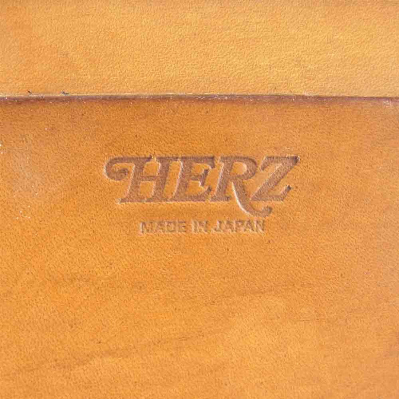 HERZ ヘルツ 2WAY レザー ショルダーバッグ ハンドバッグ ショルダー ハンド バッグ 日本製 ブラウン系【中古】