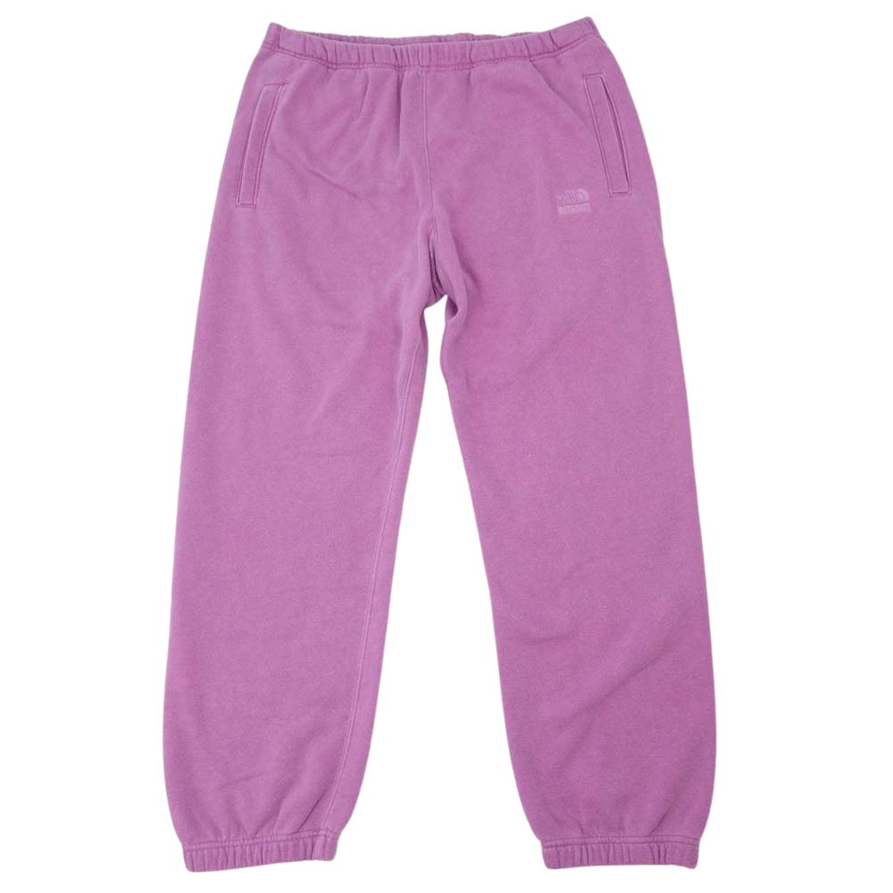 Supreme シュプリーム 21SS NT12101I × The North Face ノースフェイス Pigment Printed Sweatpant ピグメント加工 スウェット パンツ ピンク系 US S【新古品】【未使用】【中古】