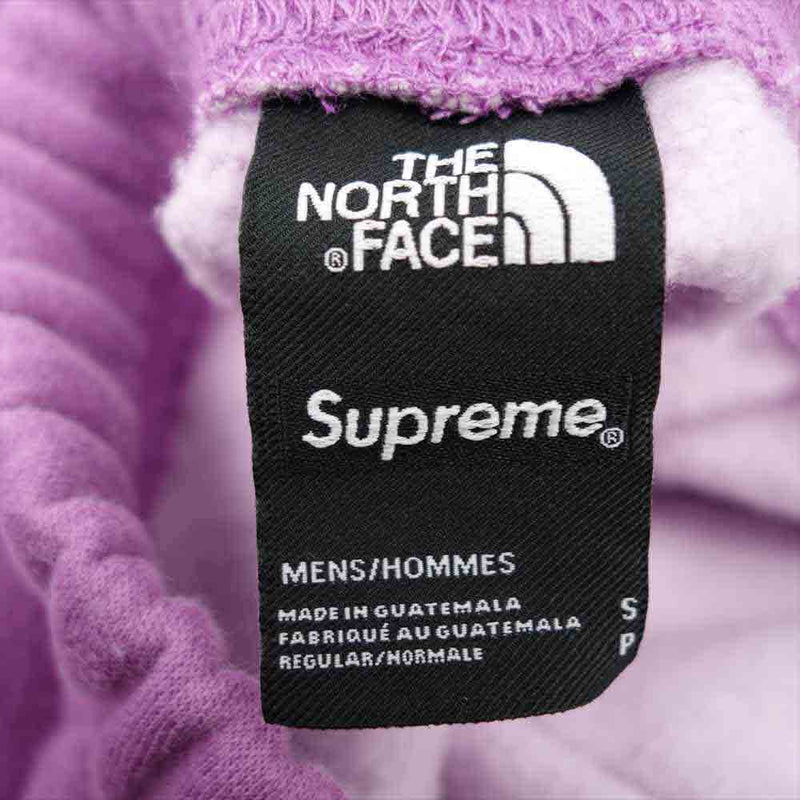 Supreme シュプリーム 21SS NT12101I × The North Face ノースフェイス Pigment Printed Sweatpant ピグメント加工 スウェット パンツ ピンク系 US S【新古品】【未使用】【中古】