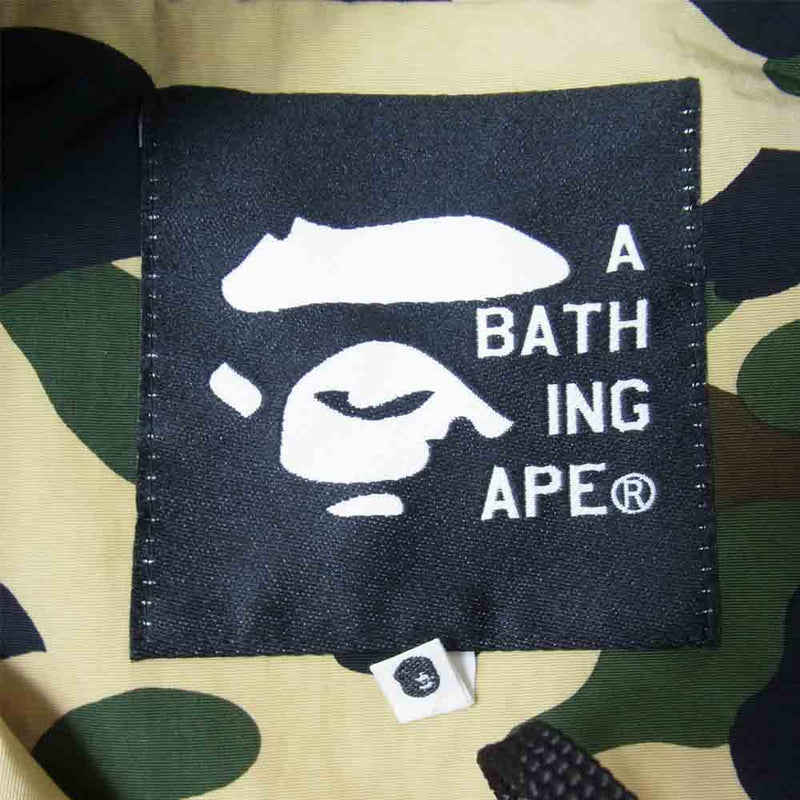 A BATHING APE アベイシングエイプ 1st Camo ナイロン ジャケット 迷彩 カモ ベージュ系 M【中古】