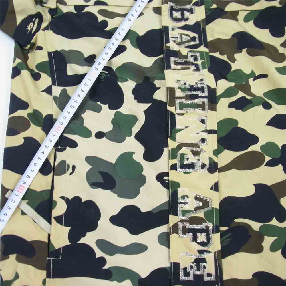 A BATHING APE アベイシングエイプ 1st Camo ナイロン ジャケット 迷彩 カモ ベージュ系 M【中古】