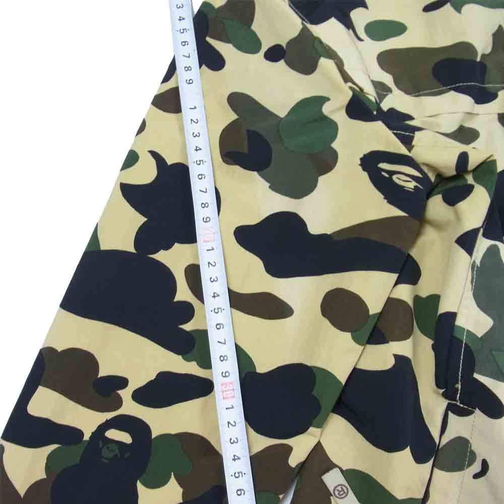 A BATHING APE アベイシングエイプ 1st Camo ナイロン ジャケット 迷彩 カモ ベージュ系 M【中古】