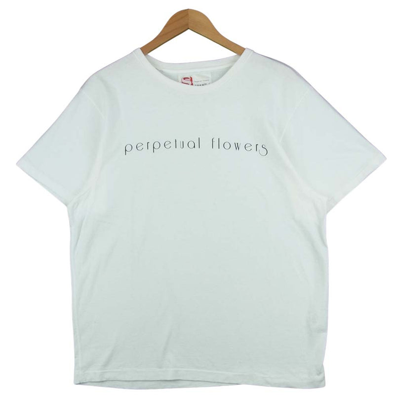 シャンティ SH4-T01 Perpetual Flowers プリント 半袖 Tシャツ コットン 日本製 ホワイト系 L【中古】