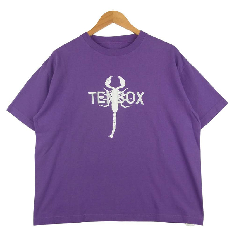 テンボックス 201tenbox01 Tony Scorpion S/S Tee ロゴ 半袖 Tシャツ 中国製 パープル系 M【中古】