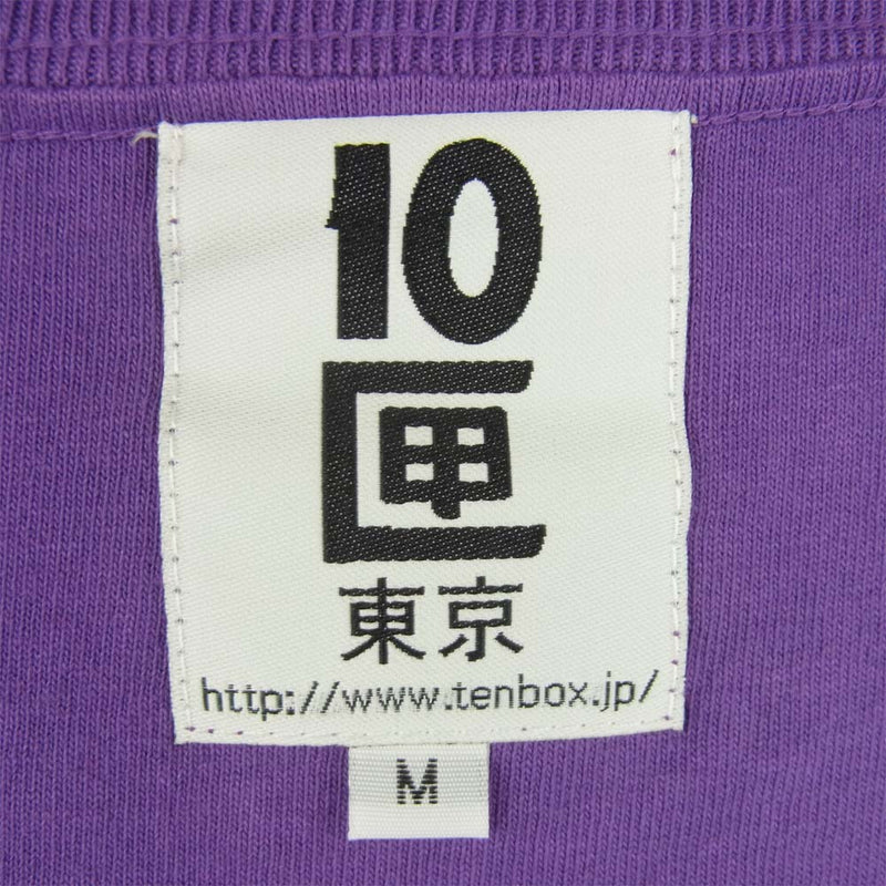 テンボックス 201tenbox01 Tony Scorpion S/S Tee ロゴ 半袖 Tシャツ 中国製 パープル系 M【中古】