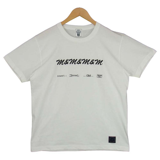 エムアンドエム × SHANTII × made in GM japan × WOLF'SHEAD ｍ&m&m&m PRINT S/S TEE プリント Tシャツ ホワイト系 L【中古】