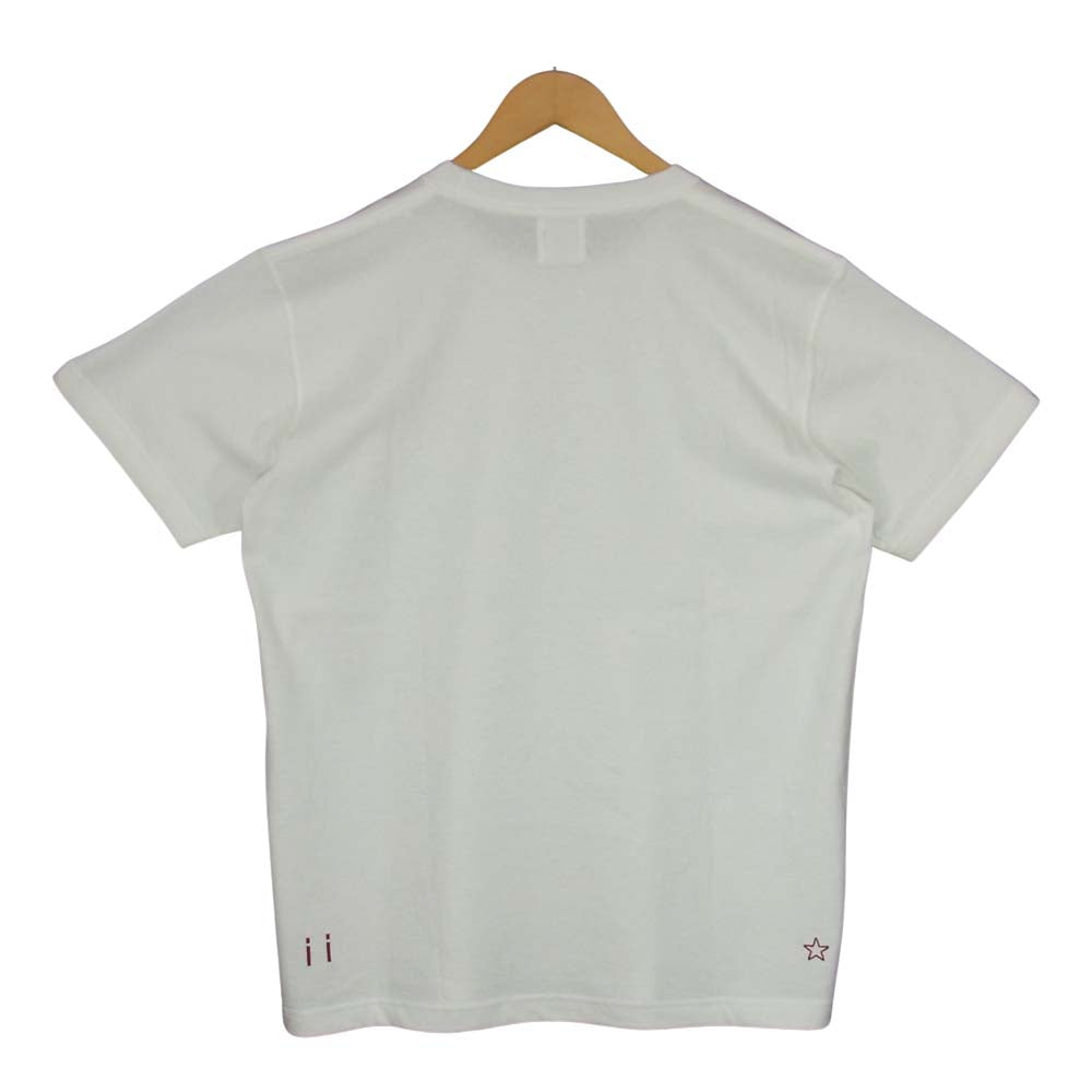エムアンドエム × SHANTII × made in GM japan × WOLF'SHEAD ｍ&m&m&m PRINT S/S TEE プリント Tシャツ ホワイト系 L【中古】