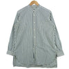 COMOLI コモリ 15F-02002 ノーカラー ストライプ 長袖 シャツ コットン 日本製 ネイビー系 ホワイト系 1【中古】