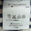 COMOLI コモリ 15F-02002 ノーカラー ストライプ 長袖 シャツ コットン 日本製 ネイビー系 ホワイト系 1【中古】