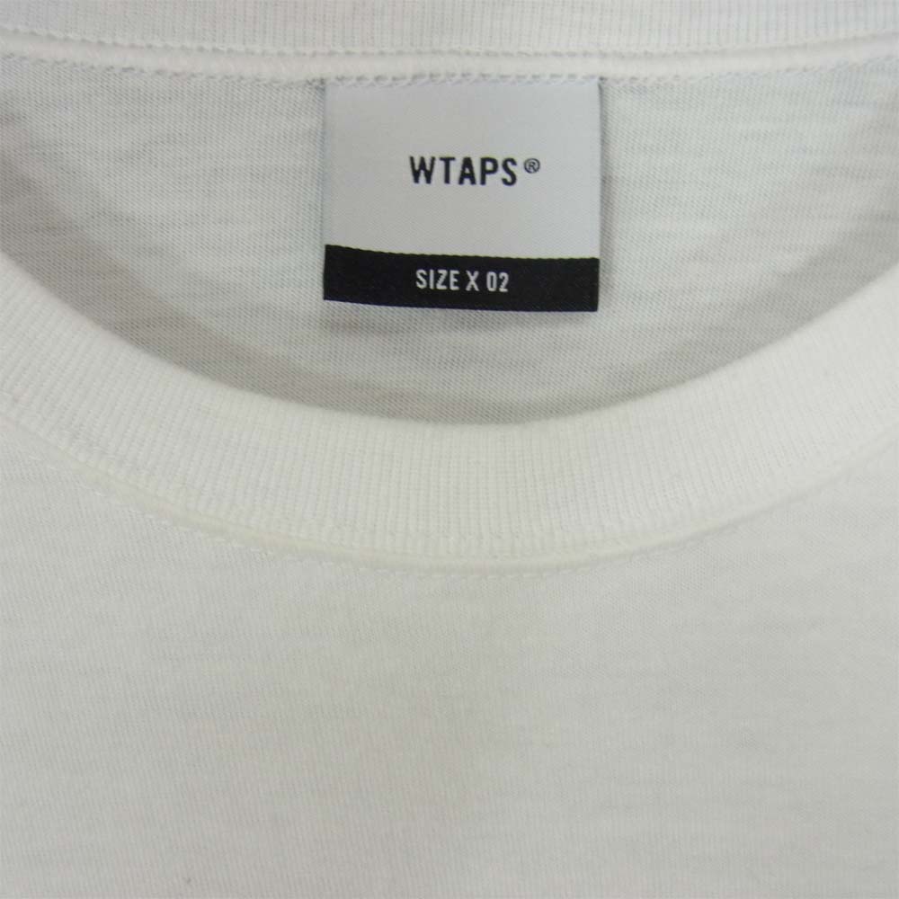 WTAPS ダブルタップス 202ATDT-CSM01 HOME BASE SS COPO ホーム ベース タグ 刺繍 Tシャツ ホワイト系 02【中古】