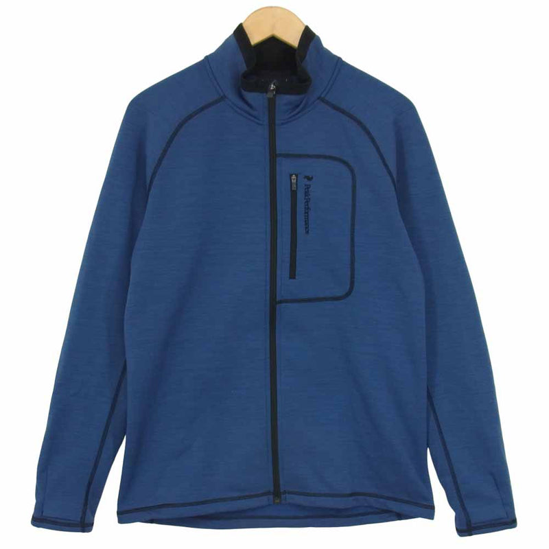 ピークパフォーマンス g60941006 HELI MID JACKET ヘリミッド ジャケット ストレッチ フリース ネイビー系 L【中古】