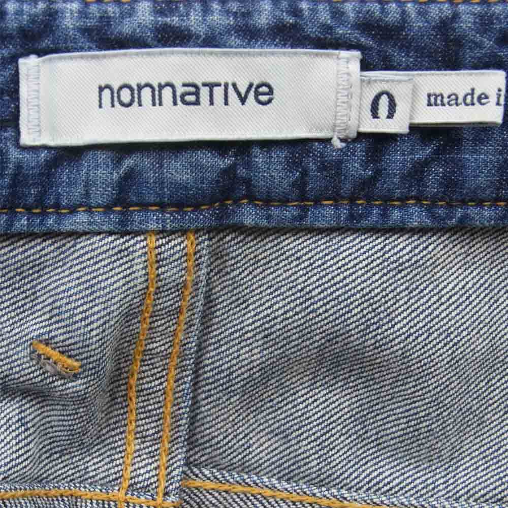 nonnative ノンネイティブ 18SS NN-P3307 DWELLER 5P JEANS ウォッシュ加工 デニム パンツ インディゴブルー系【中古】
