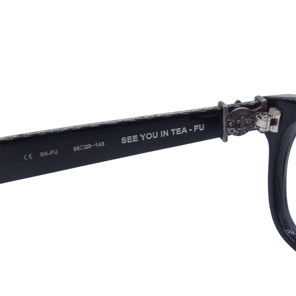 CHROME HEARTS クロムハーツ（原本無） SEE YOU IN TEA FU 眼鏡 メガネ アイウェア サングラス ブラック系【中古】
