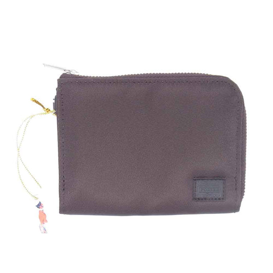 PORTER ポーター LIFT リフト L字ファスナー 財布 ダークブラウン系【極上美品】【中古】