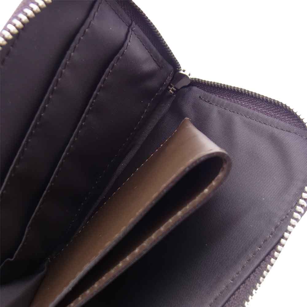 PORTER ポーター LIFT リフト L字ファスナー 財布 ダークブラウン系【極上美品】【中古】