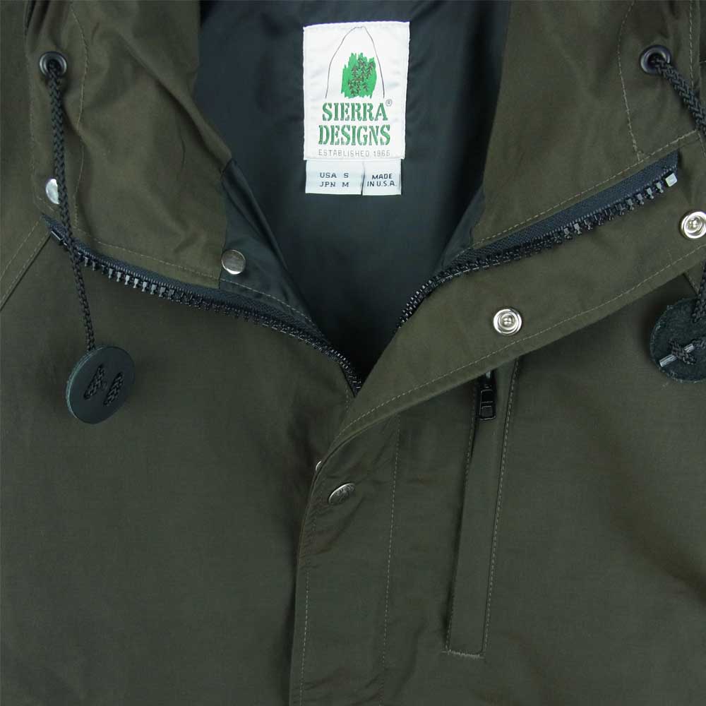 SIERRA DESIGNS シエラデザイン 7210K USA製 Light Parka マウンテン ライト パーカー カーキ系 M【中古】