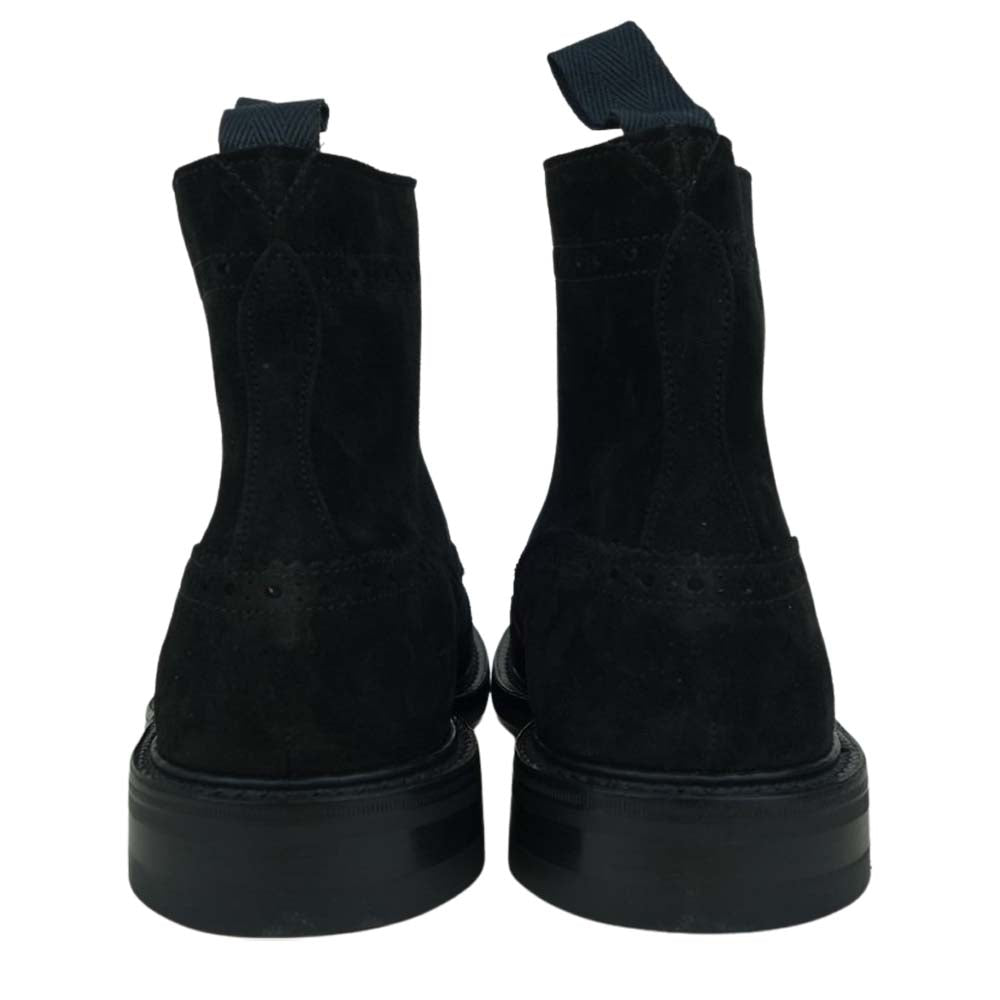 Tricker's トリッカーズ 250819 モルトン ブラックスエード ダイナイト ソール ブーツ ブラック系 9【新古品】【未使用】【中古】