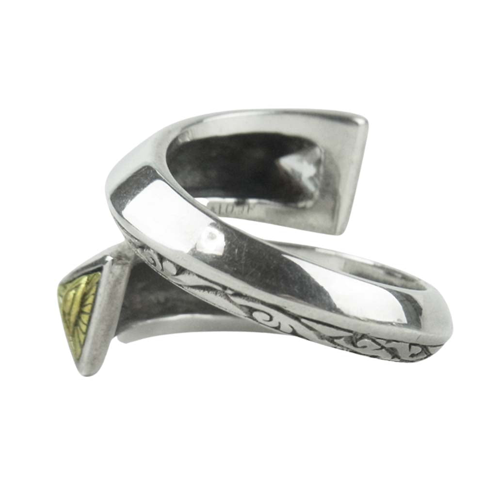 ZOCALO ソカロ EYE OF PROVIDENCE SPIRAL RING アイ オブ プロビデンス スパイラル リング シルバー系 13号【中古】