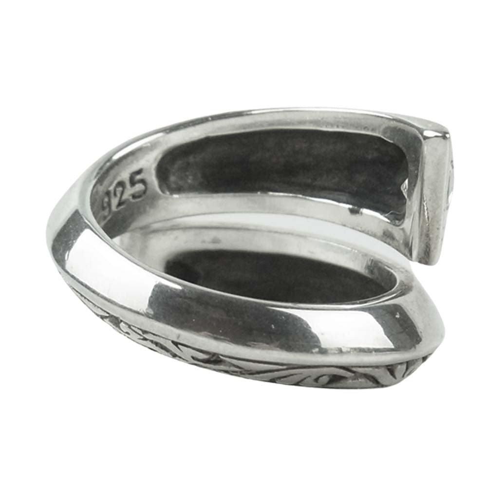 ZOCALO ソカロ EYE OF PROVIDENCE SPIRAL RING アイ オブ プロビデンス スパイラル リング シルバー系 13号【中古】