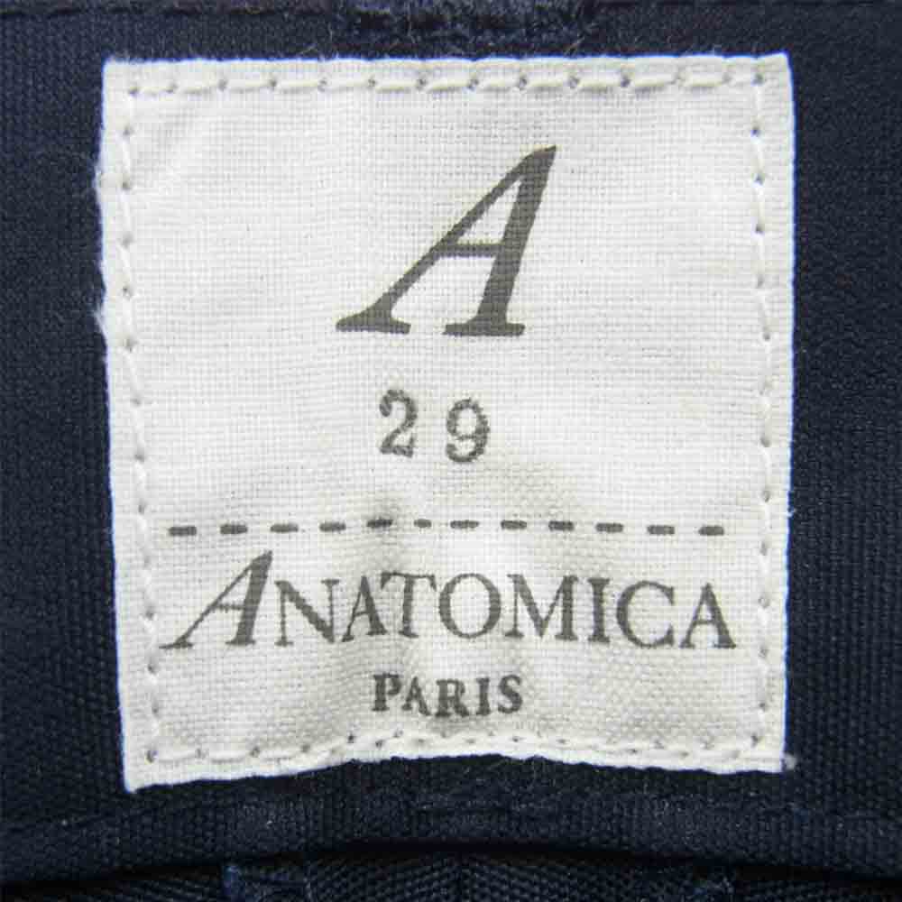 ANATOMICA アナトミカ 530-551-04 TRIM FIT PANTS トリムフィット スラックス パンツ ネイビー系 29【新古品】【未使用】【中古】