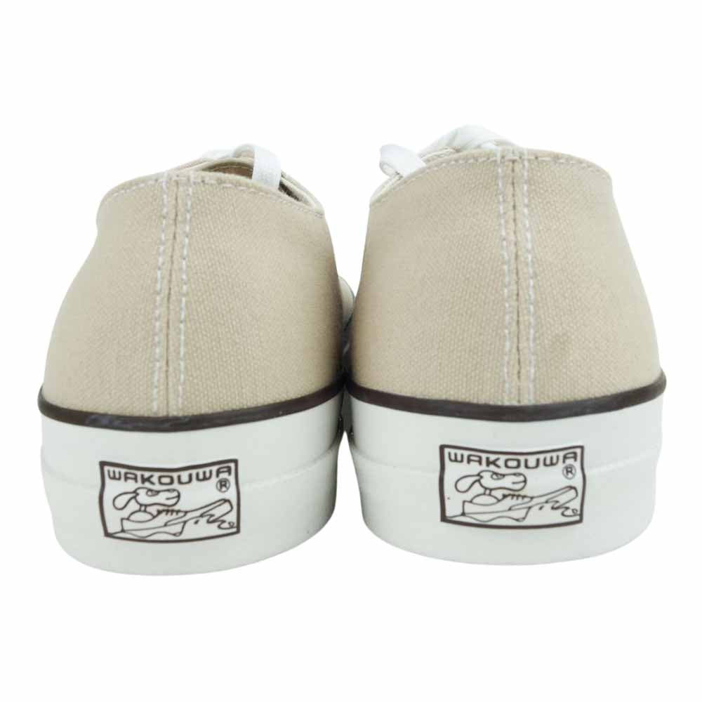 ANATOMICA アナトミカ 540-100-100 WAKOUWA DECK SHOES LOW WHITE SOLE デッキシューズ ベージュ系 26.5cm【新古品】【未使用】【中古】