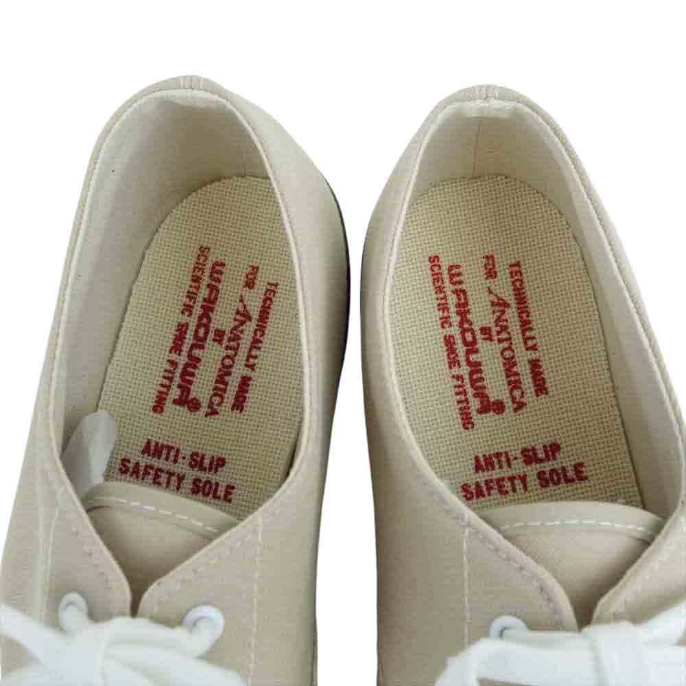 ANATOMICA アナトミカ 540-100-100 WAKOUWA DECK SHOES LOW WHITE SOLE デッキシューズ ベージュ系 26.5cm【新古品】【未使用】【中古】
