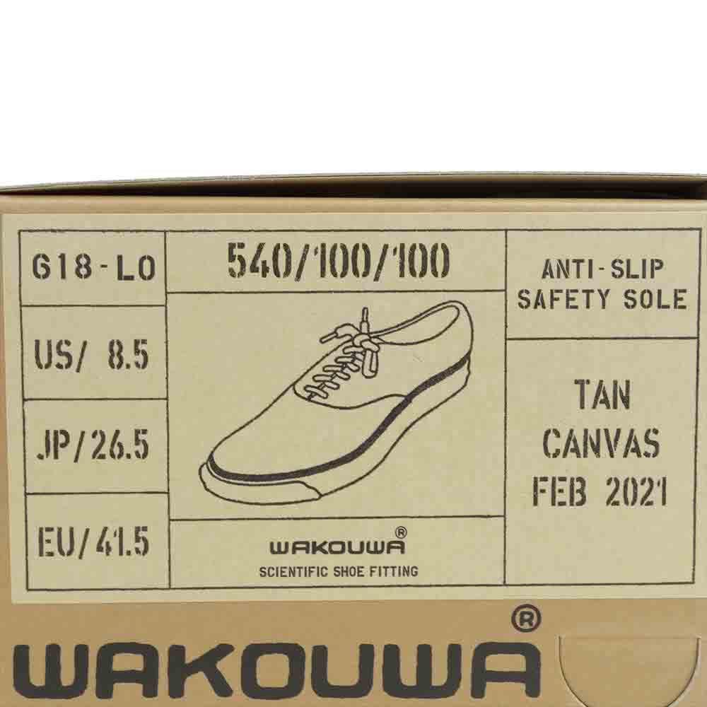 ANATOMICA アナトミカ 540-100-100 WAKOUWA DECK SHOES LOW WHITE SOLE デッキシューズ ベージュ系 26.5cm【新古品】【未使用】【中古】